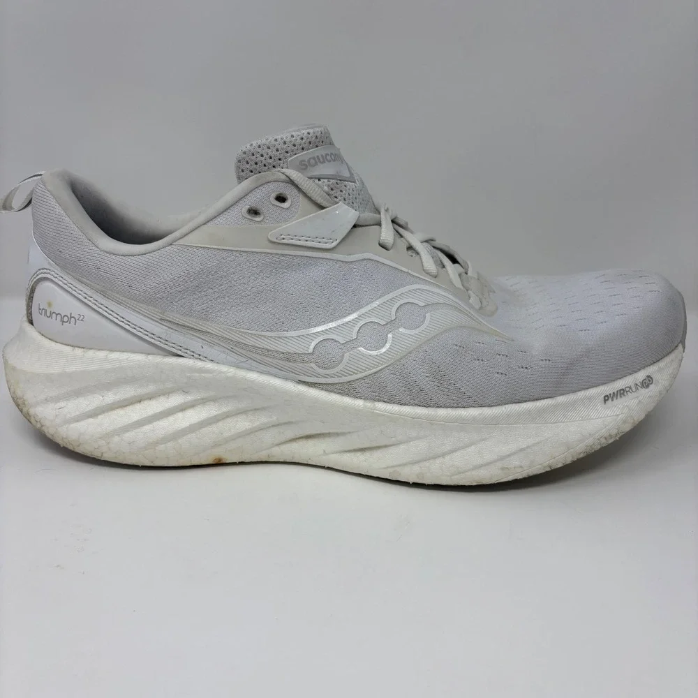 Saucony Triumph 22 Mens Size 11.5 White Running Shoes (S20964-203)